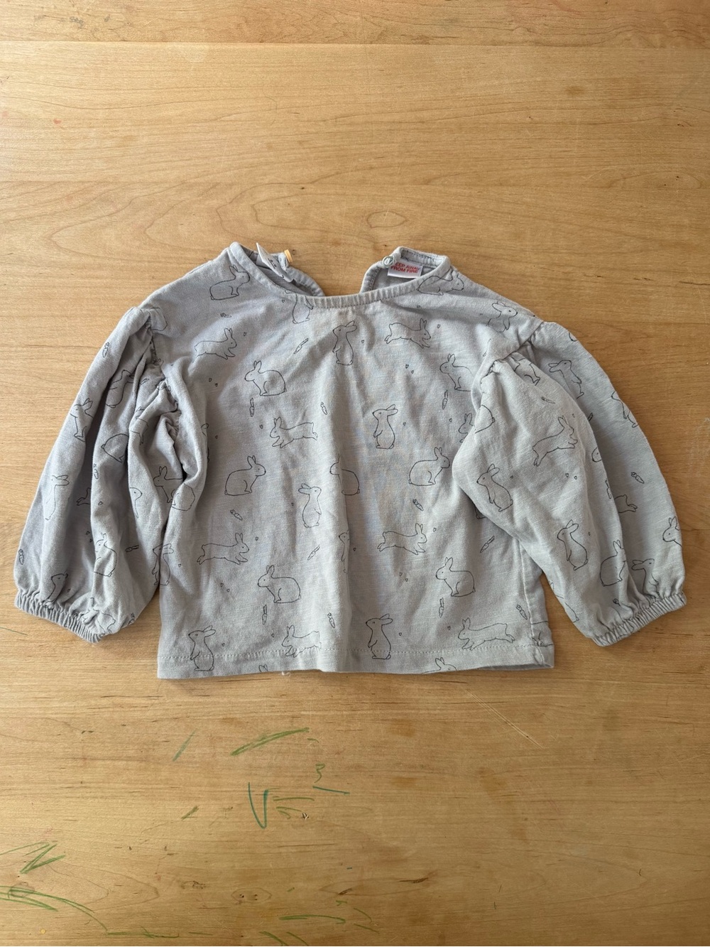 GUC Zara baby top with Bunny Print